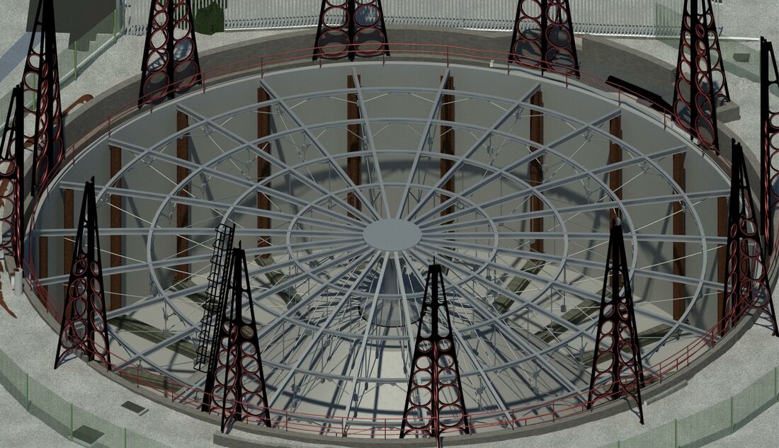 Bim Fulham Gasworks Kings Road Park Gasholder 1
