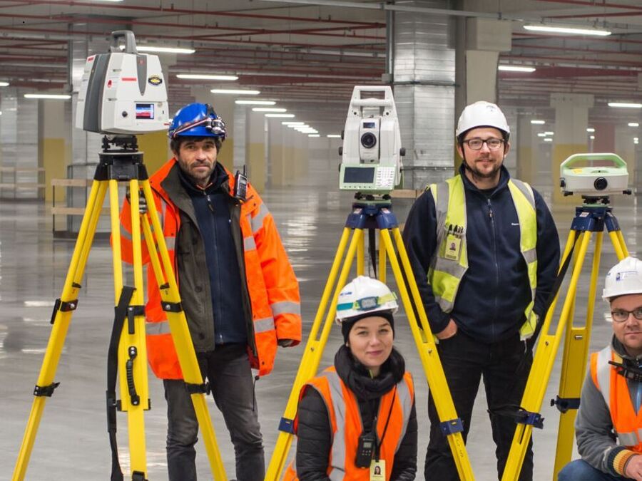 Warehouse Laser Scan Floor