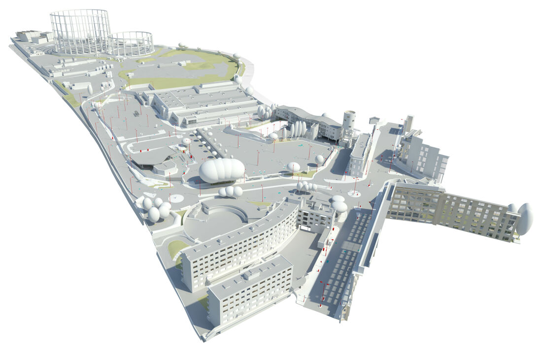 UAV BIM Model of Canal Way