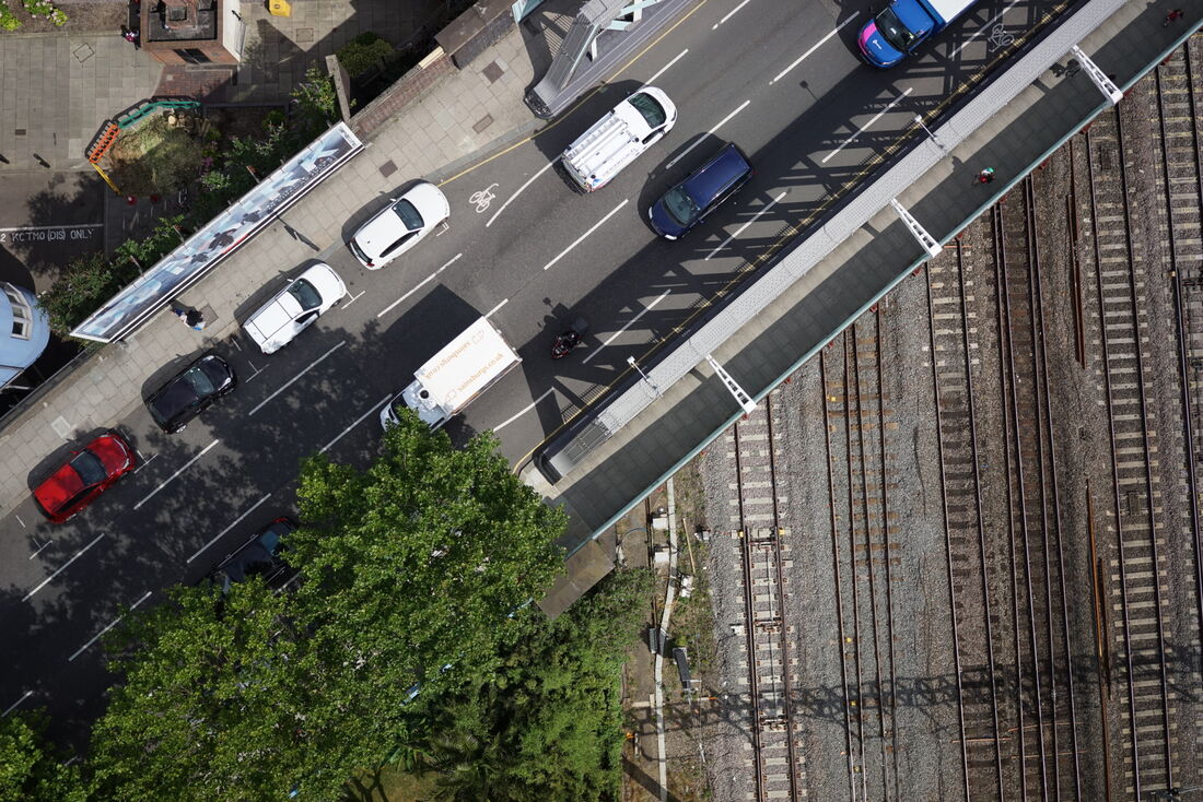 UAV Canal Way Road Rail