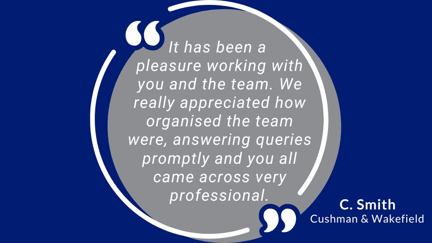 Cushman Wakefield Plowman Craven Testimonial