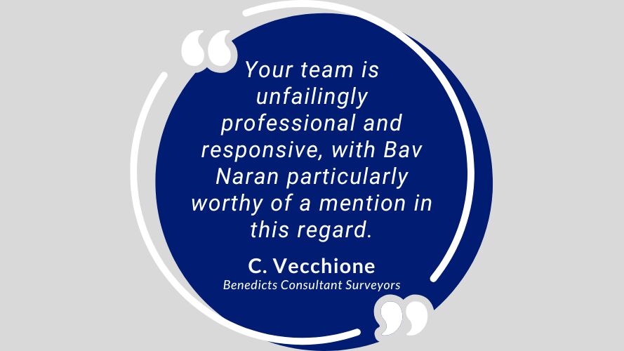 Benedicts Consultant Surveyors Testimonial