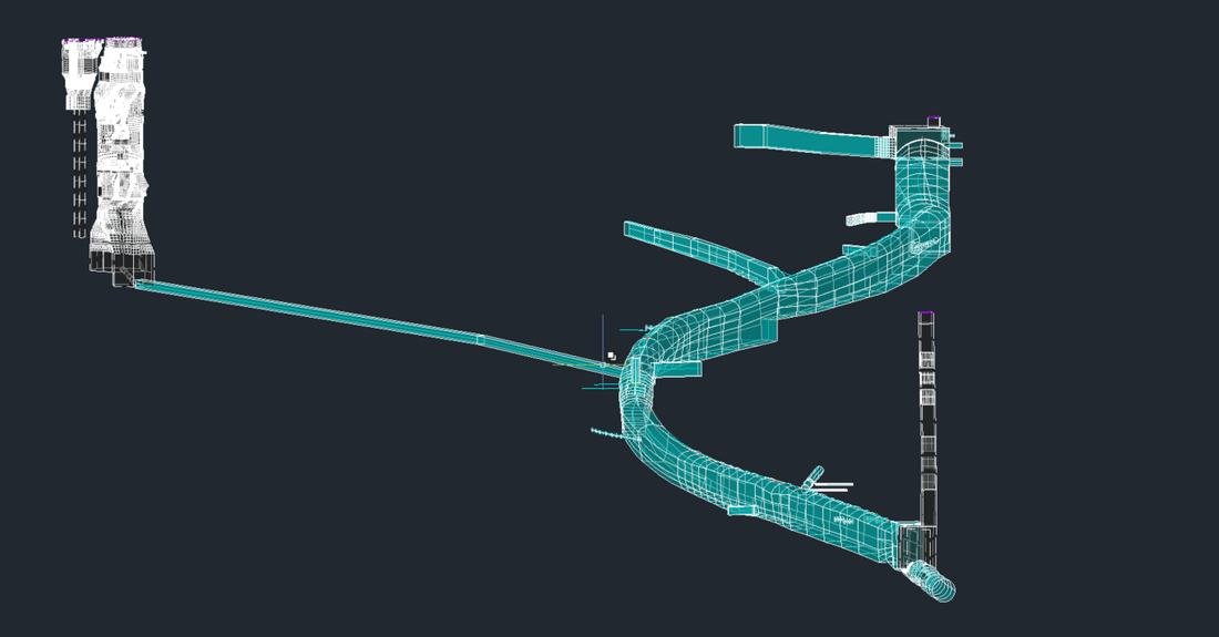 A digital replica of the scanned space