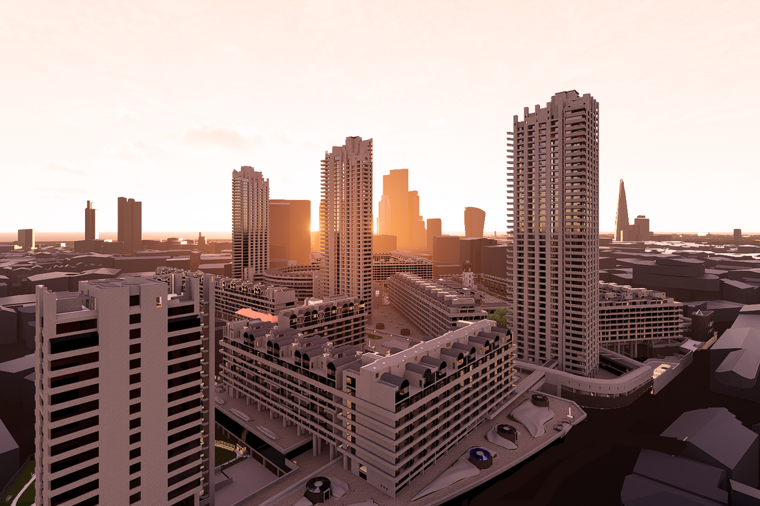 BIM model of the entire Barbican Estate