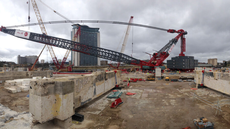 Keltbray Supercrane at Earls Court