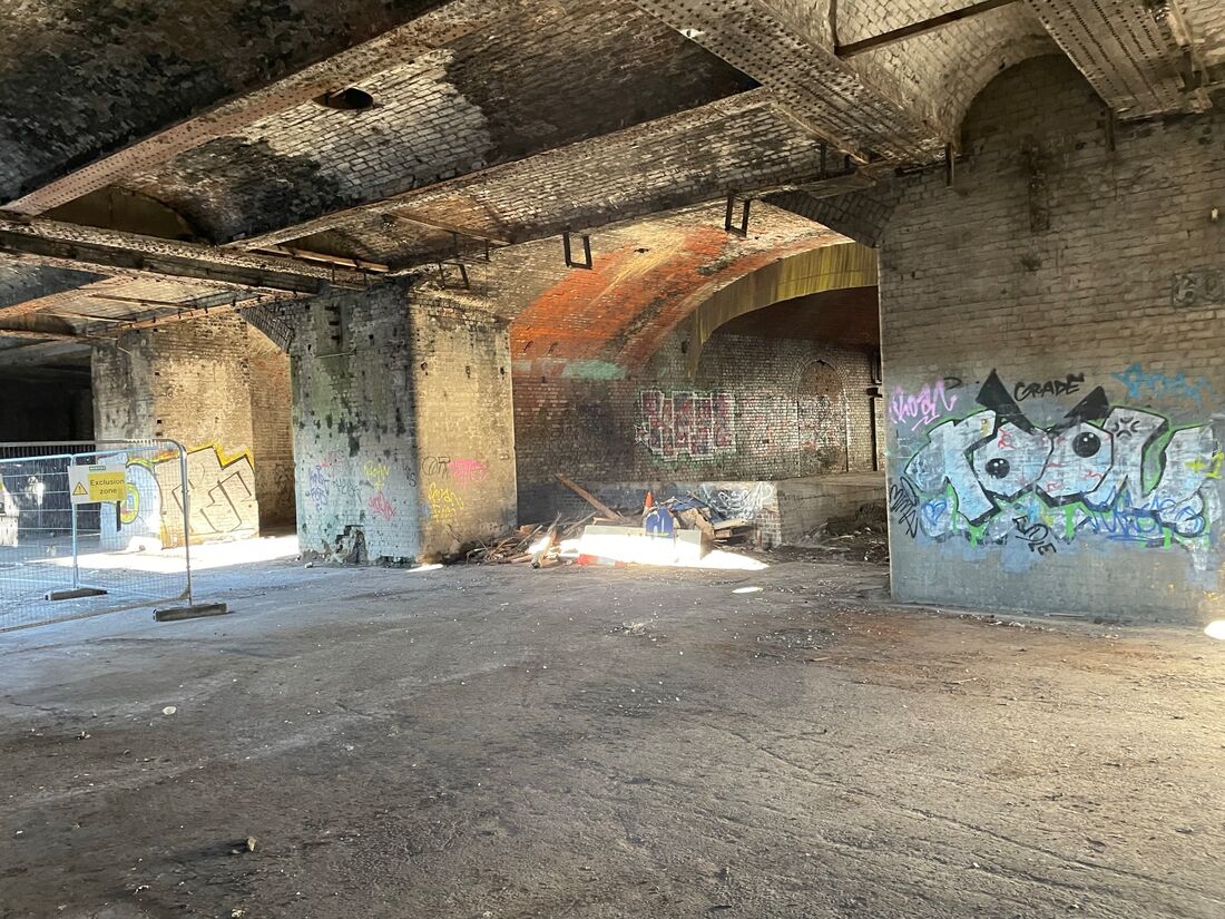 Bishopsgate Goodsyard in its derelict state