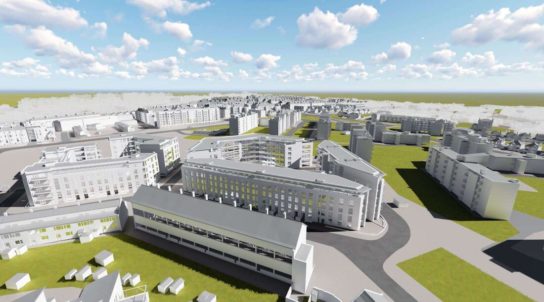 Property Clapham Park BIM Model Aerial