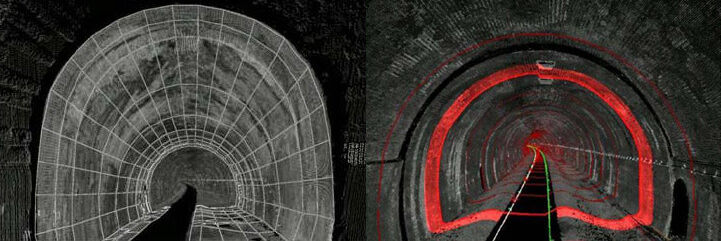 Rail Chipping Campden Tunnel Scan 2