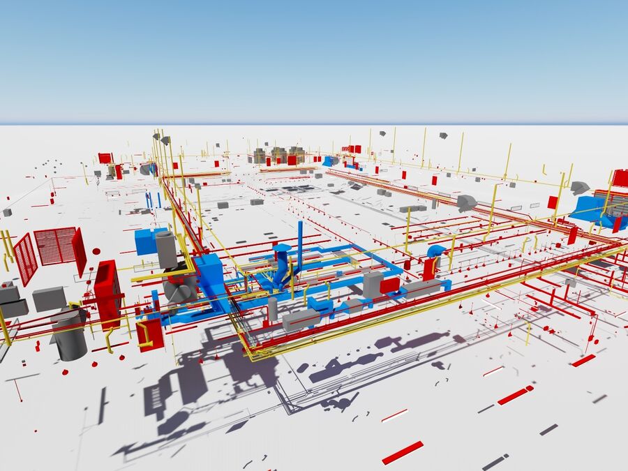 Property Poultry Market Bim Model Mep