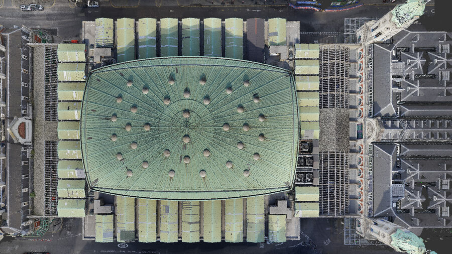 Point-cloud Scan of the Poultry Market roof