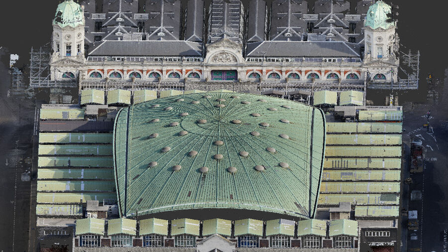 Point-cloud Scan of the Poultry Market roof