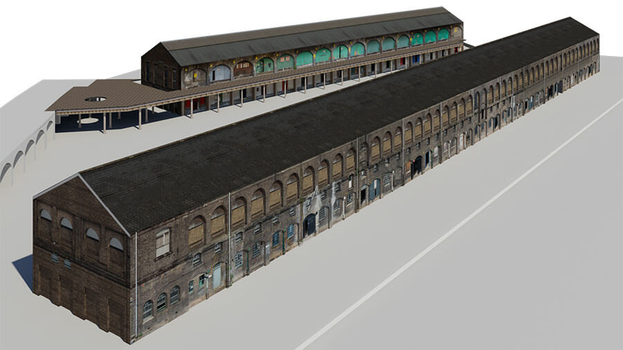  Kings Cross Coal Drops 3D Model