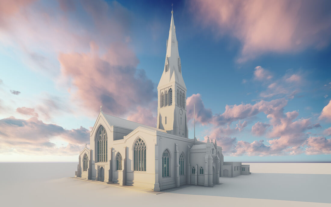 Heritage Leicester Cathedral Bim Model Exterior 2