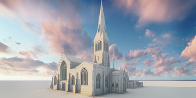 Heritage Leicester Cathedral Bim Model Exterior 2