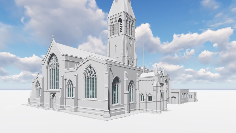 BIM Model of Leicester Cathedral Exterior