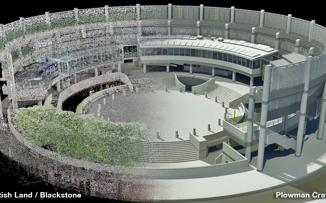 Property Broadgate Arena 3 D Model Half Scan