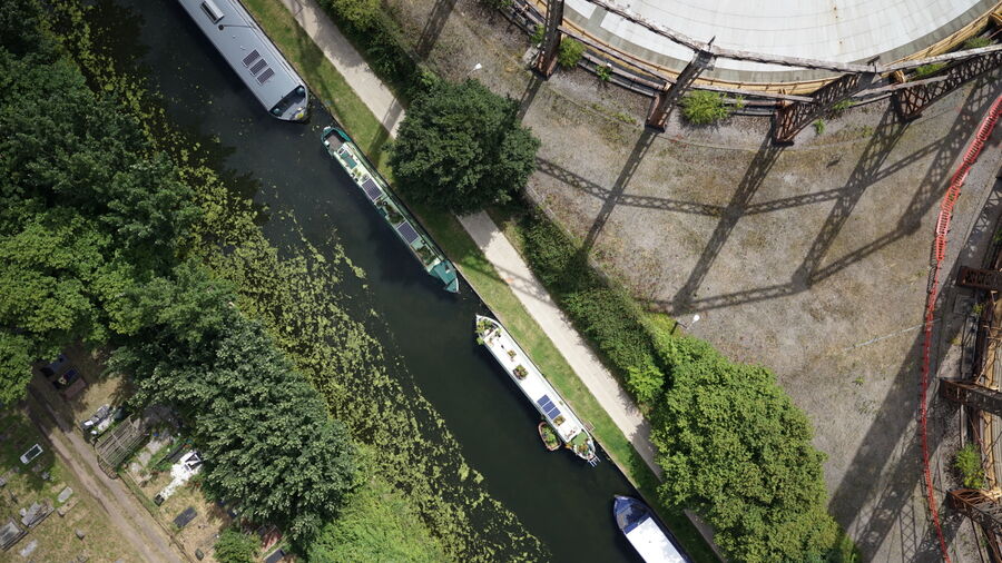 Uav Canal Way Gasholder Waterway