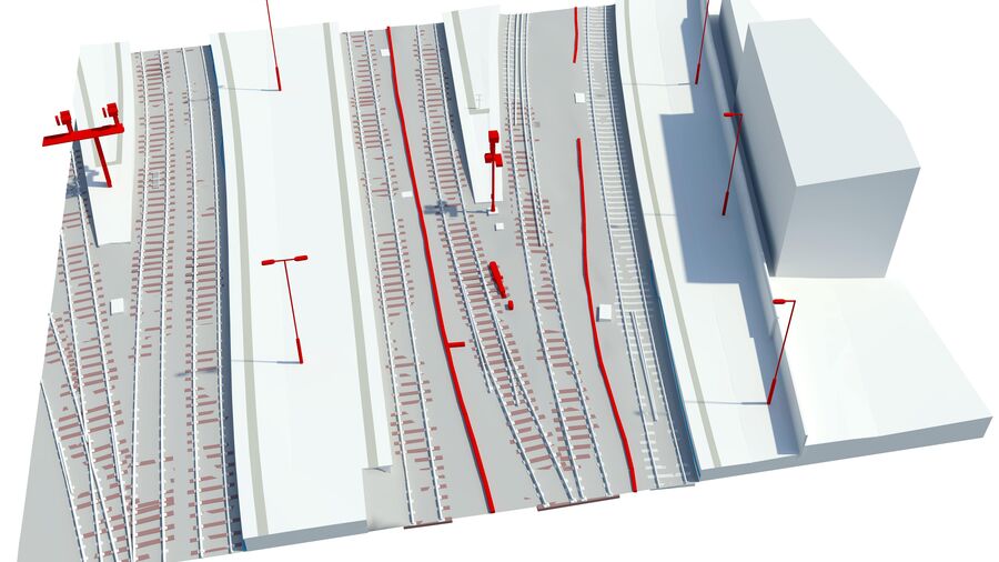 Bim Rail Uav Vogel Perth Station Model 1