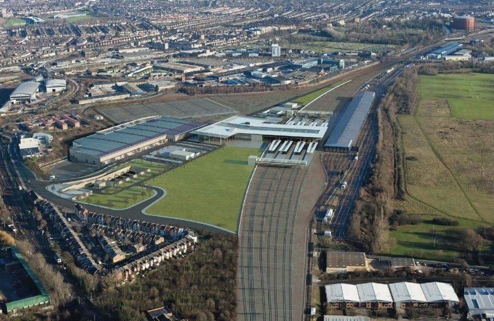 Crossrail Depot, Old Oak Common Aerial Photo