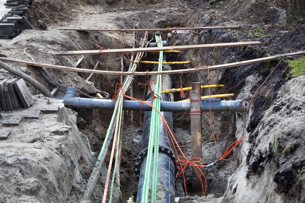 Utilities Underground Pipe Construction