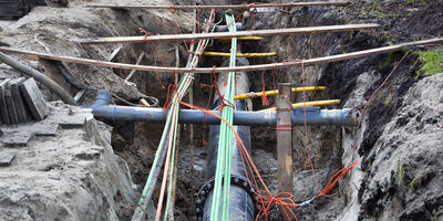 Utilities Underground Pipe Construction