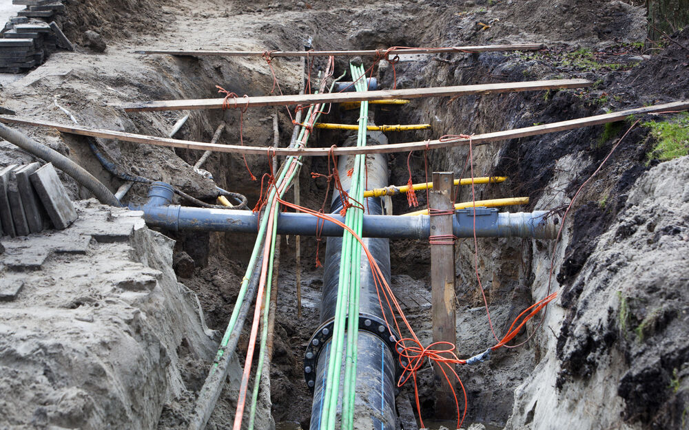 Utilities Underground Pipe Construction