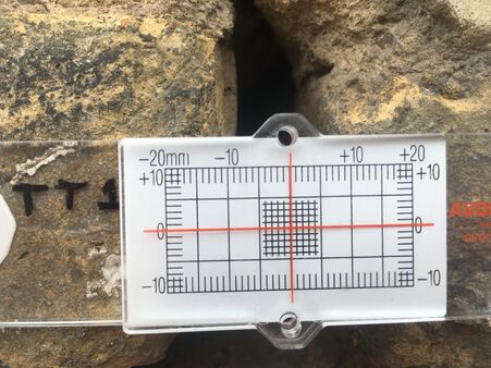 Pc Monitoring Convoys Wharf London Equipment Tell Tale Crack Gauge