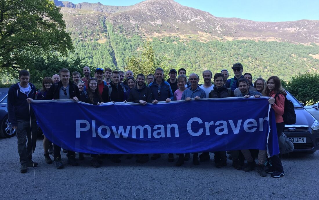 Our intrepid team of walkers (before exhaustion set in!)