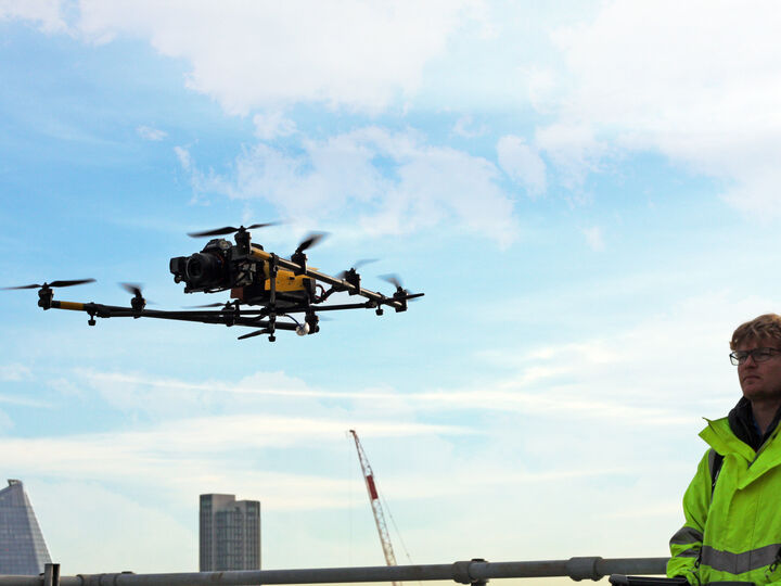 Uav Property London Staff Equipment Falcon 5 With Sky