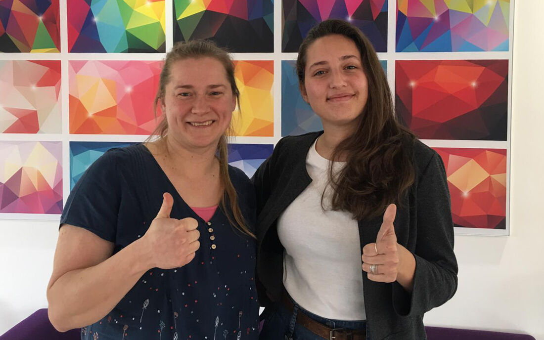 Malgorzata Grabos (left) and Marianna Carcano 